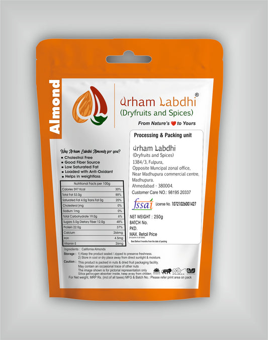 JUMBO CALIFORNIA ALMONDS