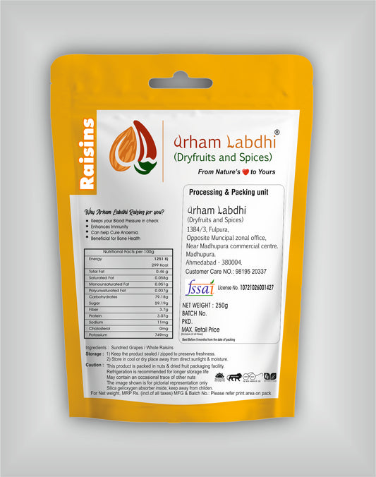 INDIAN SUNDEKANI RAISINS / KISHMISH