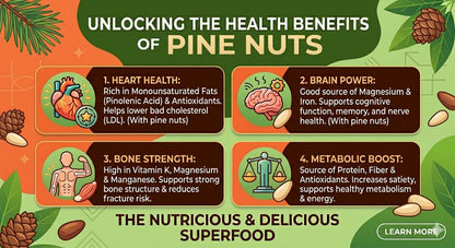 PINE NUTS - CHILGOZA (WITHOUT SHELL)