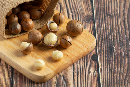 MACADAMIA NUTS INSHELL - ROASTED AND SALTED